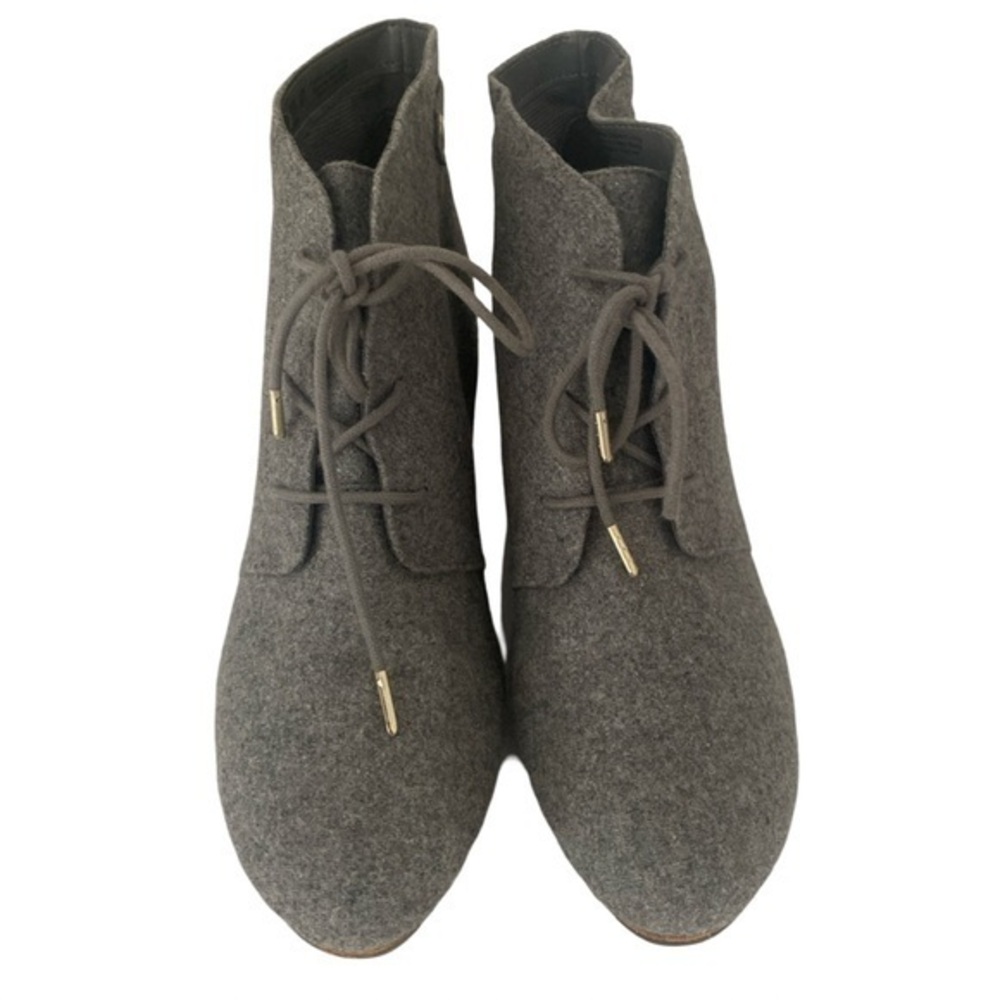 Dr Scholls Be Energized Flannel Booties -9.5 gray flannel ,